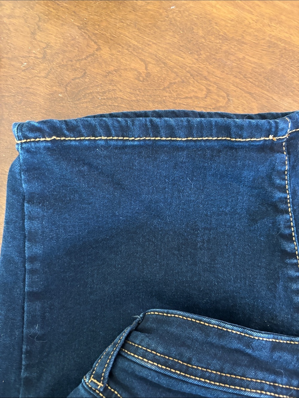INC Denim Mid Rise Bermuda Dark Wash Jeans Size 10 - Picture 8 of 9